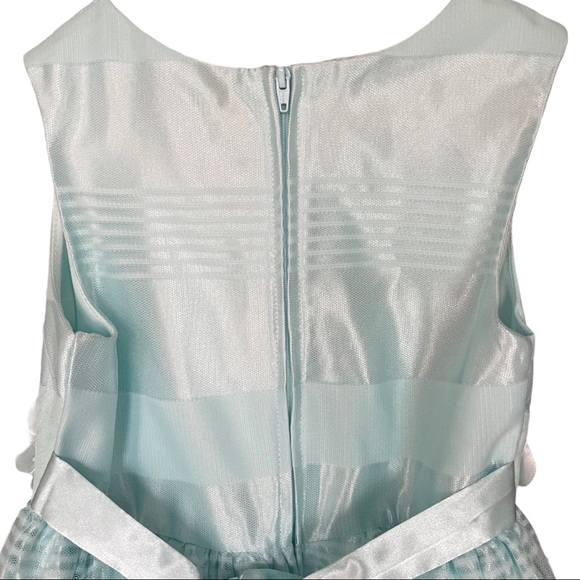 Nanette - soft mint colored dress for girls. - Picture 7 of 13